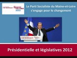 Le  Parti Socialiste de Maine-et-Loire s'engage pour François Hollande