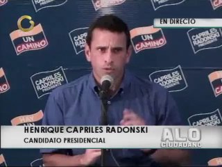 Capriles sobre hechos del 11 de abril