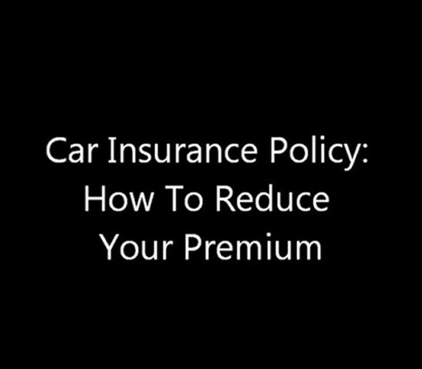 Decrease The Cost Of Your Motor Insurance Policy