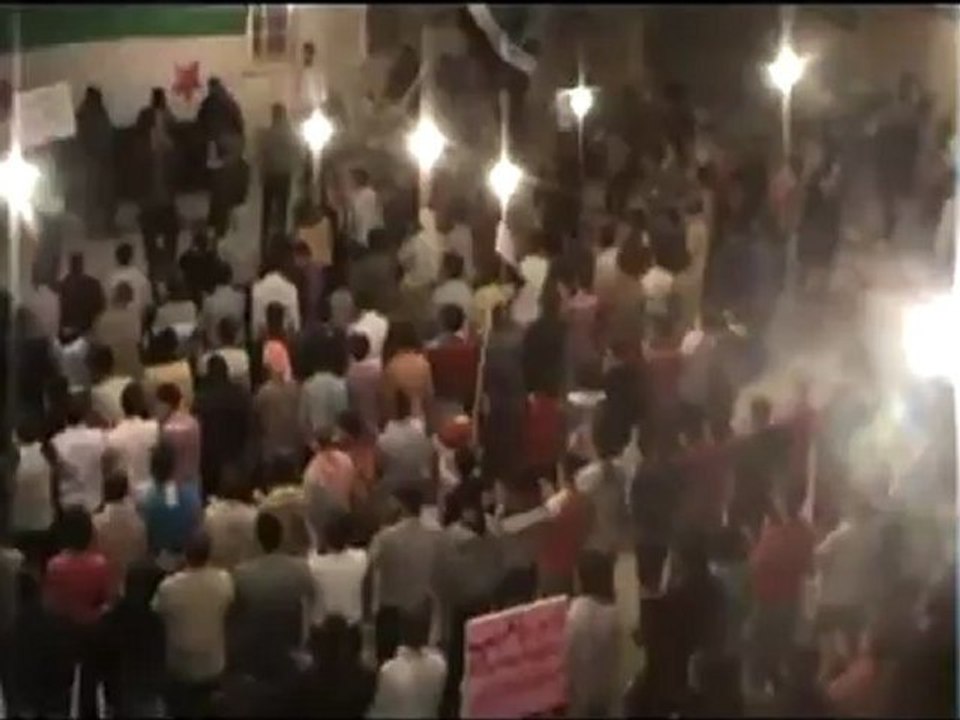 فري برس ريف حلب دارةعزة مظاهرة مسائية نصرة للريف الحلبي الحر والمدن المنكوبة  9 4 2012 ج1