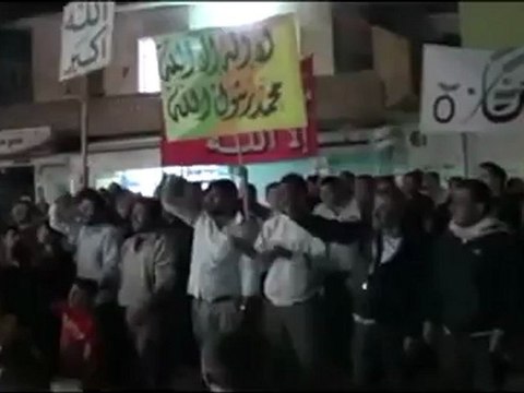 فري برس ادلب بنش مسائية يلعن روحك يانصر الله 9 4 2012 ج1