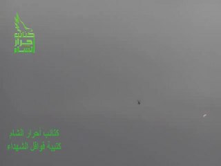 فري برس محاولة اسقاط طائرة من قبل كتيبة قوافل الشهداء 4 9 2012