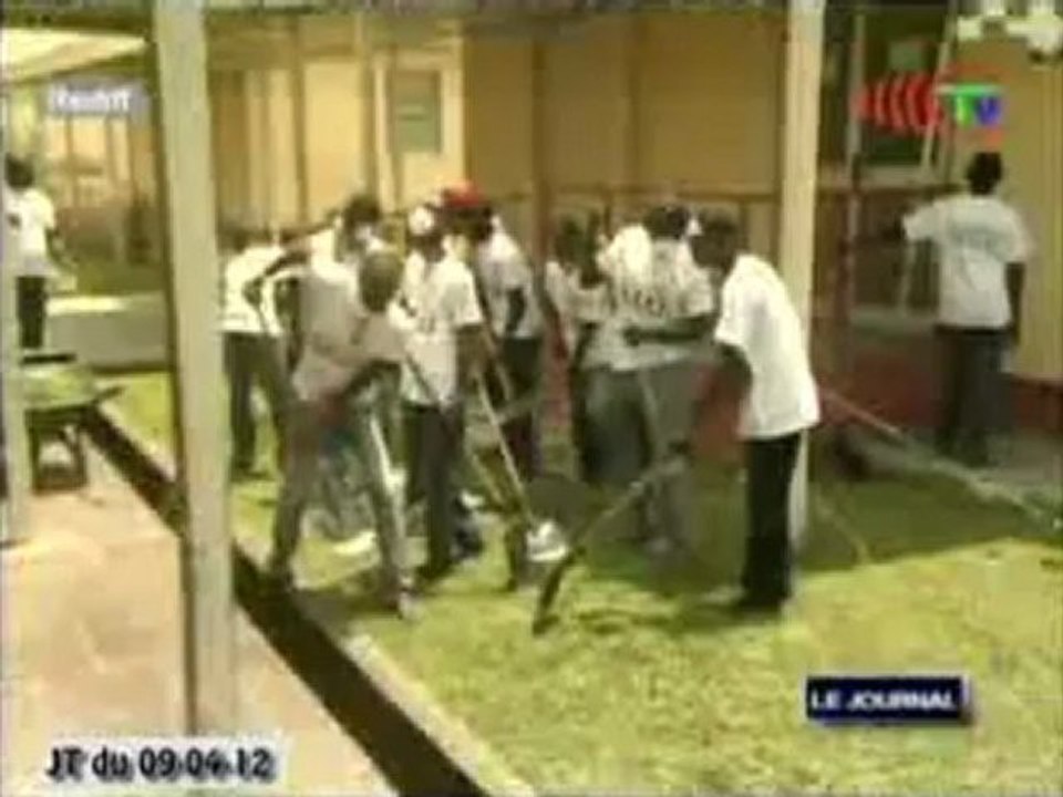 Opération de salubrité à l’hôpital central des armées Pierre Mobengo