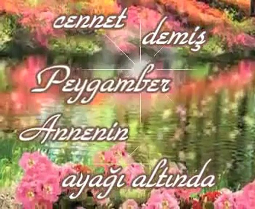 ANNEME DUA.     ALLAH VE RESULÜ ICIN YANANLAR