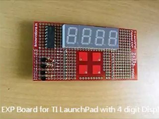 EXP Board for TI LaunchPad with 4 digit Display