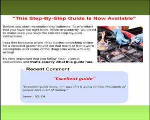 Recondition battery review - is it a scam or not?