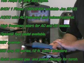 Download Video: Everlast PowerTig 185 Micro  ACDC TIG Inverter welder GTAW