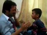 Try not to laugh while watching this Video.. father slaps boy. boy slaps father back. and so on