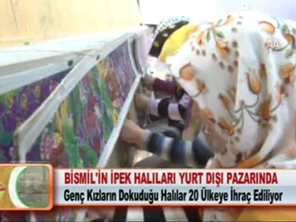 BİSMİL'İN İPEK HALILARI YURT DIŞI PAZARINDA 09.04.2012