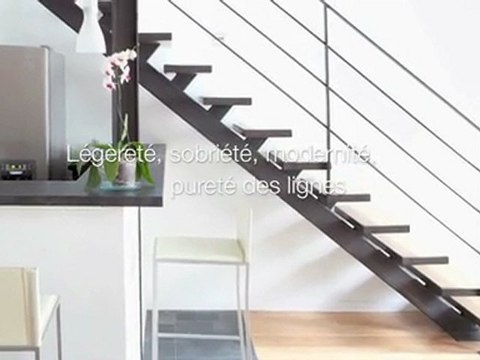 ESCALIERS DECORS - Escalier avec limon central