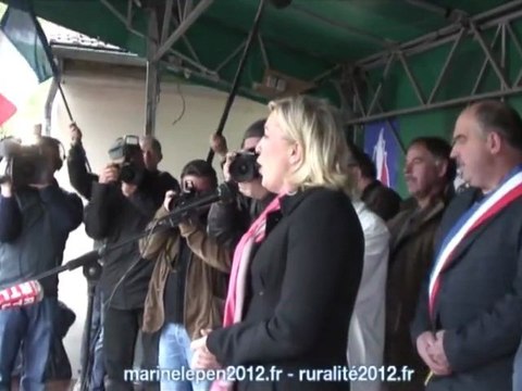Discours de Marine Lepen à Brachay (Haute-Marne)