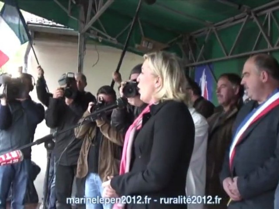 Discours de Marine Lepen à Brachay (Haute-Marne)