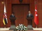 Cumhurbaşkanı Gül, Brunei Sultanı Bolkiah'ın Ziyareti İle ilgili Basın Toplantısı