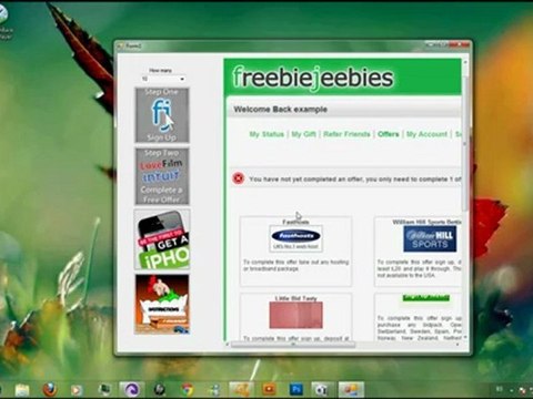 Freebiejeebies Hack / Cheat / UPDATED April May 2012