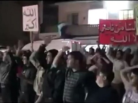 فري برس ادلب بنش مسائية الشعب يريد نصرك يالله 9 4 2012 جـ3