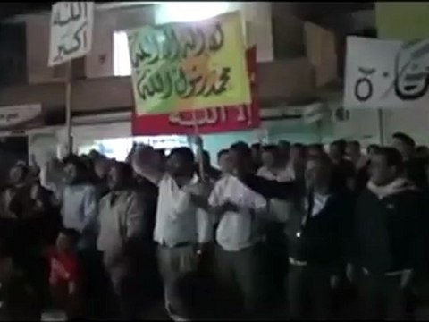 فري برس ادلب بنش مسائية الشعب يريد نصرك يالله 9 4 2012 جـ2