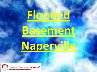 Naperville Flooded Basement