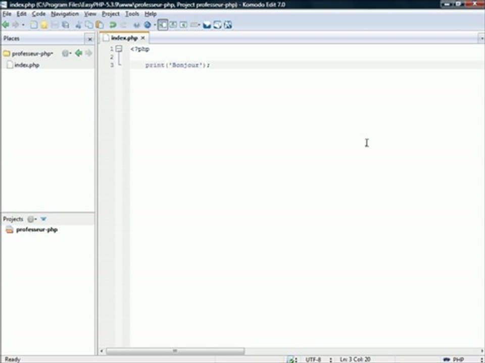 ECHO , PRINT PHP - Apprendre PHP avec Professeur-PHP.com
