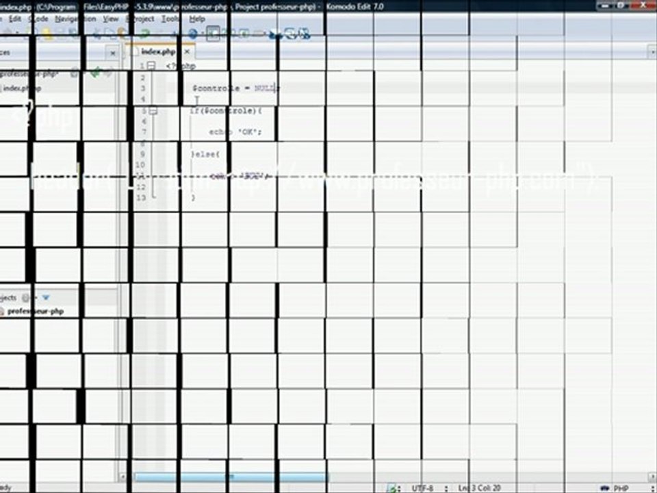 IF() { }ELSE{ } PHP - Structure de contrôle - Apprendre PHP avec Professeur-PHP.com