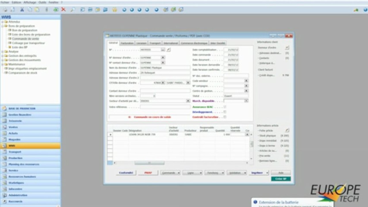 WMS : Solution de gestion de Stock Microsoft Dynamics NAV