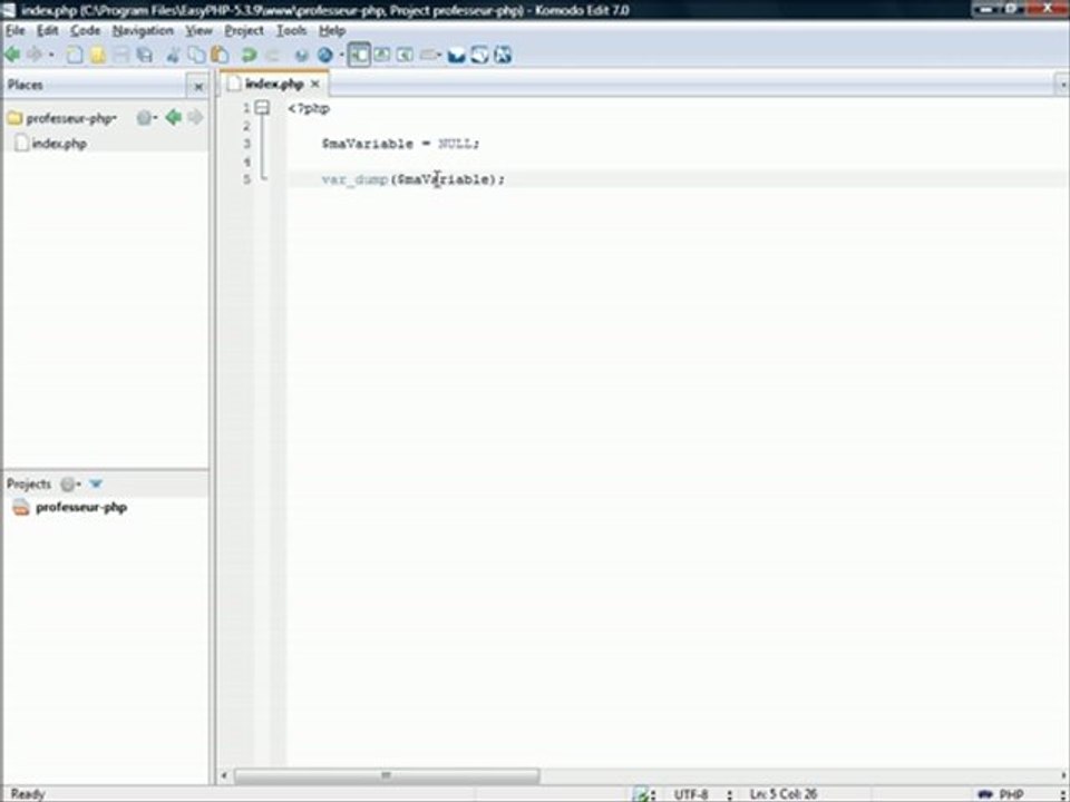 VAR_DUMP() PHP - Apprendre PHP avec Professeur-PHP.com