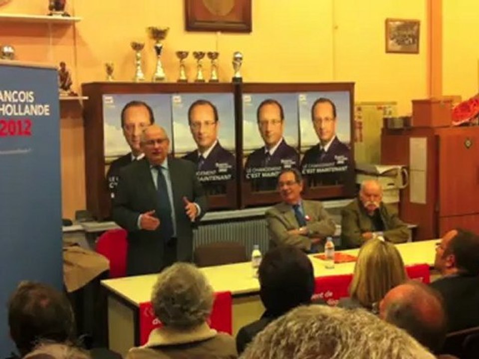 Intervention de Michel Delebarre en réunion publique à Limoges (06/04/2012)