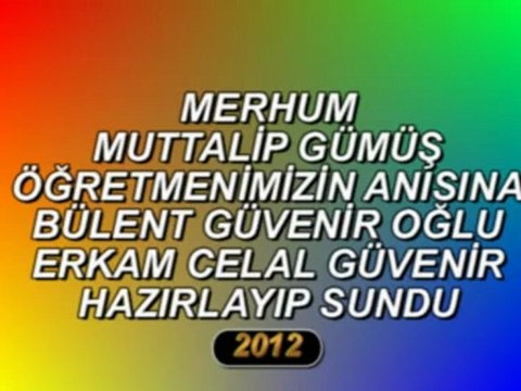 MUZAFFER ŞİŞİK ÖĞRETMENİMİZİN ANISINA 2012-2