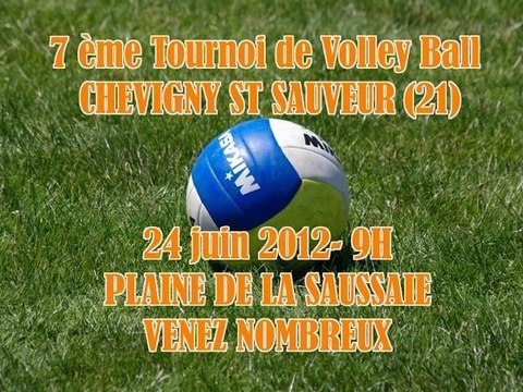7 ème TOURNOI DE VOLLEY BALL 2012 CHEVIGNY St SAUVEUR(21)