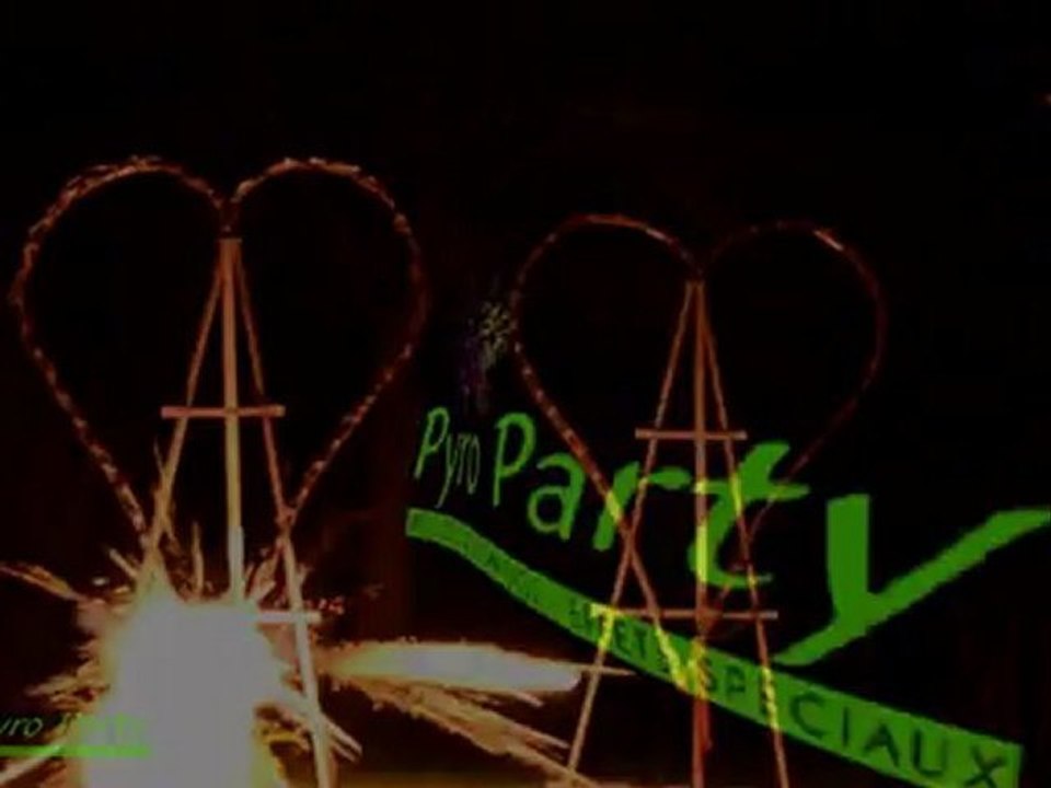 Effets Cœurs Pyro pour mariage avec Pyro Party