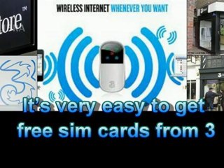 Free Three Sim Card On 3 Mobile network