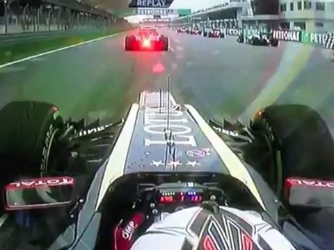 Kimi Raikkonen Onboard Start GP Malaysian 2012