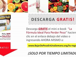 Bajar De Peso En Una Semana: 3 Elementos Para Bajar De Peso