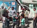 فري برس حمص الرستن مظاهرة رائعة لاطفال الرستن 10 4 2012