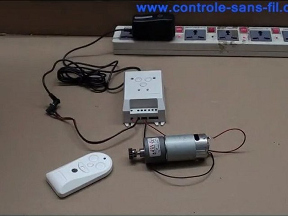 Comment commander un moteur 220v par kit émetteur récepteur radio S1FD-AC220 & CA-4