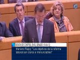 Rajoy asegura en el Senado que oirá todas las sugerencias de los parlamentarios