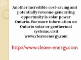 The Rising Popularity of Alternative Energy Sources Ontario Solar and Geothermal Power