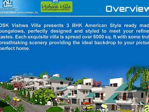 Bungalows in Pune, the American Style at DSK Vishwa Villa