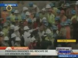 Rescatan vivos a los nueve mineros atrapados en socavón en Perú