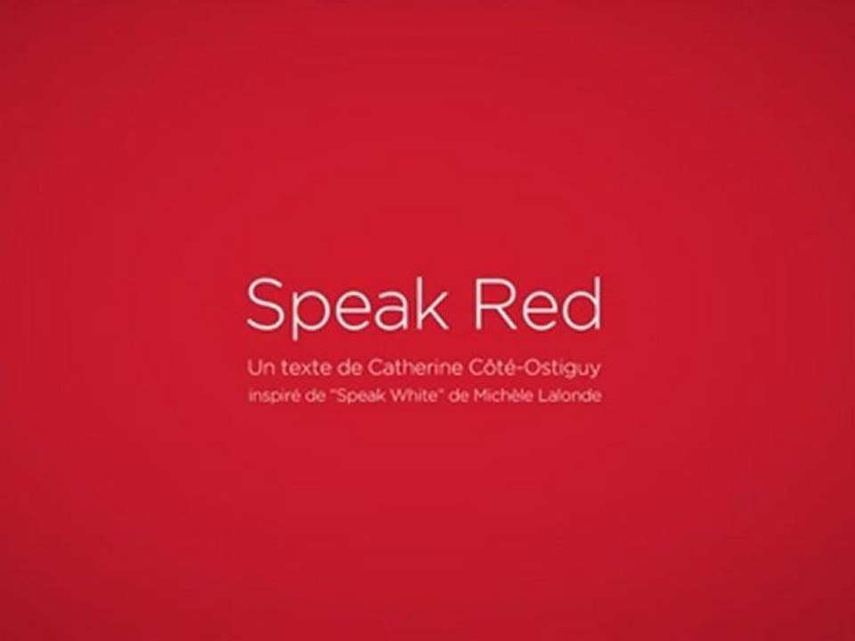 Speak red