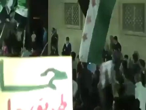 فري برس حماة المحتلة طريق حلب مظاهرة مسائية 10 04 2012