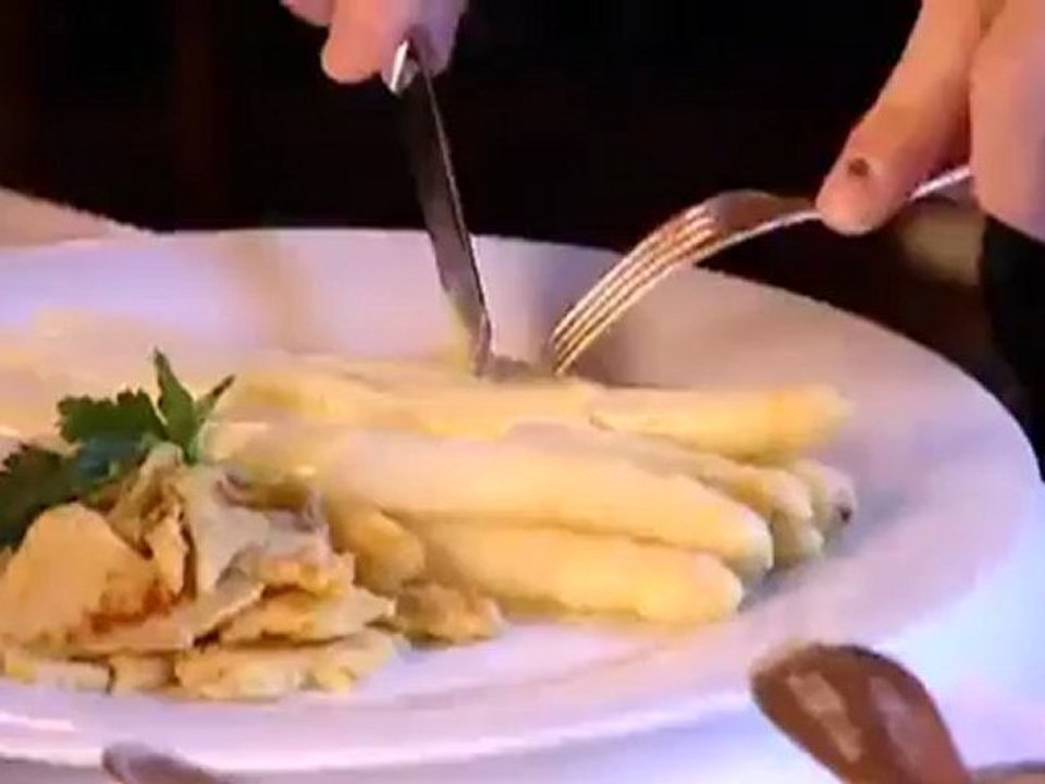 Asparagus with Kratzete and Hollandaise Sauce | Euromaxx a la carte