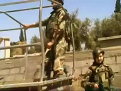 فري برس ريف دمشق قطنا تجول شبيحة البطة في شوارع المدينة