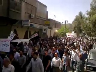 فري برس ريف دمشق عربين  تشييع الشهيد صلاح المرجي 10 4 2012 ج6