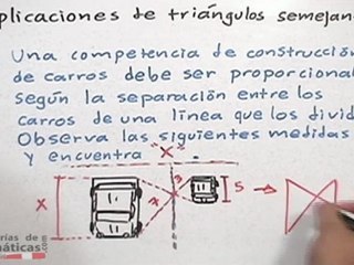 Aplicaciones de triángulos semejantes - HD