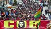 Central sindical promove protesto da Bolívia