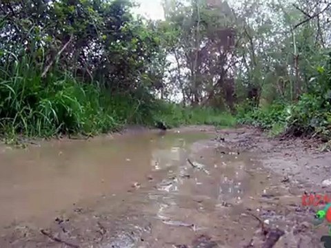 1/10 rc tamiya CR 01 bj40 trip in forest