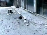 فري برس حمص القديمة الحميدية اثار دمار بعد سقوط قذائف الصواريخ 11 4 2012