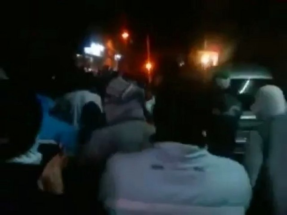 فري برس دمشق حي التضامن مظاهرة مسائية خرجت من جامع الزبير11 4 2012