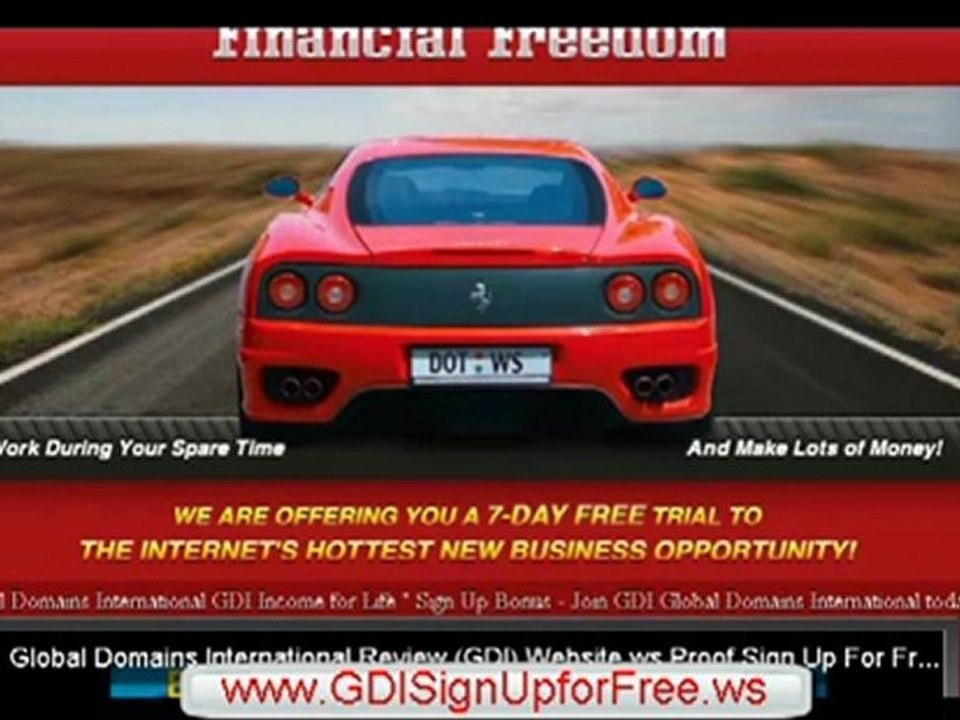 Global Domains International Inc. 500 GDI Sign Up for FREE & Make Money Online for FREE!!!
