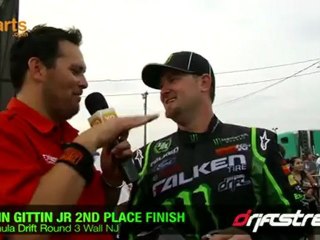 Vaughn Gittin Jr on his 2nd place finish Formula Drift Wall NJ